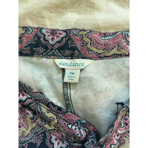 Sundance Paisley Pull-on Madora Drawstring Pants women’s medium petite - Picture 4 of 14